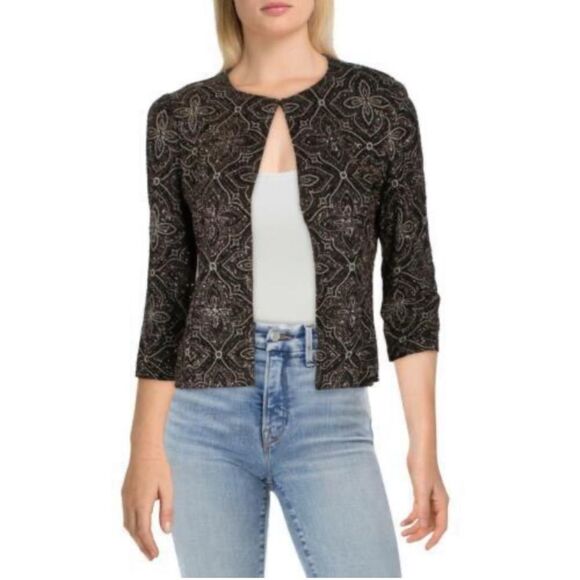 Jessica Howard || Beaded Sparkly Jacket || 4P - Picture 1 of 6